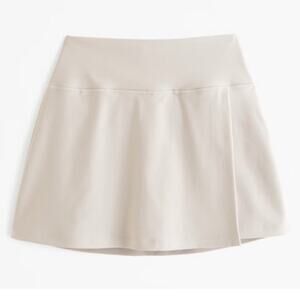 Abercrombie & Fitch YPB sculptLUX Lined Wrap Skirt Skort Size XS Sand Taupe Tan